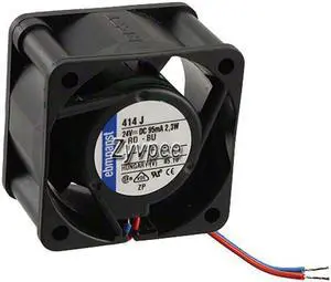 ebmpapst 414J 40*25mm DC 24V 2.3w 95mA balls bearing 2 wires case fan inverter cooler