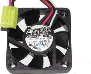 zyvpee ADDA 40x10mm AD0412MB-G76 DC 12V 0.08A 3 Wires 3 Pin Cooling fan 4CM Cooler