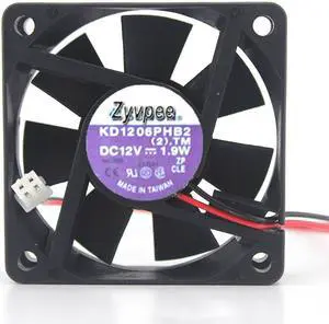 Zyvpee sunon KD1206PHB2 (2).TM 60*15MM DC 12V 1.9W 2 wires 2 pins 6cm case fan cooling fan