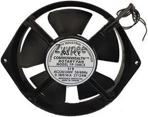 Zyvpee 172x38mm FP-108CX S1B 220V-240V 50/60Hz 0.18/0.16A 27/24W FP-108CX-S1-B 2Wire Inverter Fan