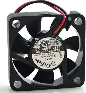 Zyvpee ADDA 40*10mm AD0405MB-G70 5V 0.11A 2 wires 2 pins mini case fan switch cpu cooler Zyvpee ADDA 40*10mm AD0405MB-G70 5V 0.11A 2 wires 2 pins mini case fan switch cpu cooler