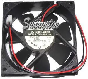 ADDA 8025 AD0824UB-A71GL Dual balls Bearing DC 24V 0.26A 2 wires 2 pins 8CM case fan inverter axial cooler