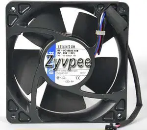 ebmPAPST 120*38MM 4114 N/2 XH 24V 458mA 11W 3 Wires 3 Pins 12CM case fan inverter cooler ebmPAPST 120*38MM 4114 N/2 XH 24V 458mA 11W 3 Wires 3 Pins 12CM case fan inverter cooler