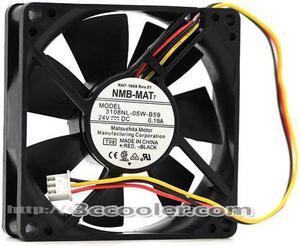 NMB 80*20MM 3108NL-05W-B59 T08 DC24V 0.19A 3 Wires 3 Pins 8CM  Case fan inverter cooler