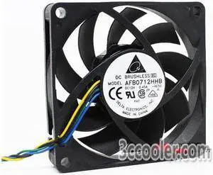 Delta 70*15mm AFB0712HHB 6U57 12V 0.45A 4 Wires 4 Pins Case cpu 7CM cooler fan