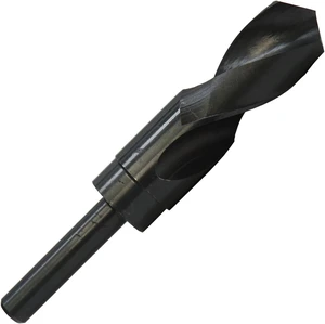 Drill America DWDRSD Series Qualtech High-Speed Steel Economy Reduced-Shank Drill Bit, Black Oxide Finish, 1/2" Round Shank, Spiral Flute, 118 Degrees Conventional Point, 1-1/2" Size (Pack of 1) Drill America DWDRSD Series Qualtech High-Speed Steel Economy Reduced-Shank Drill Bit, Black Oxide Finish, 1/2" Round Shank, Spiral Flute, 118 Degrees Conventional Point, 1-1/2" Size (Pack of 1)