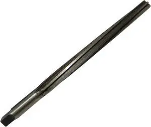 Drill America DWRRTP Series Qualtech High-Speed Steel Taper Pin Reamer, Round with Square End, Straight Flute, Uncoated (Bright) Finish, #2/0 Size (Pack of 1)