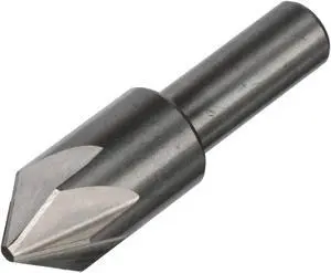 Drill America DEWCHAT Series High-Speed Steel Chatterless Countersink, 6 Flute, 1/4" Shank Diameter, 3/8" Size, 82 Degrees Angle (Pack of 1)