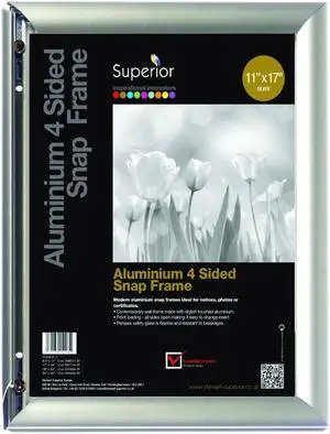 Snap Frame 11 X 17 Silver