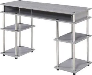 Designs2Go No Tools Student Desk with Shelves