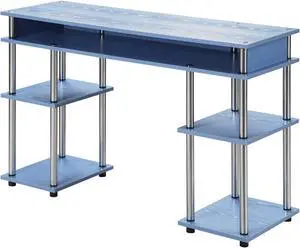 Designs2Go No Tools Student Desk with Shelves