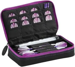 Casemaster Plazma Dart Case Black with Amethyst Zipper Casemaster Plazma Dart Case Black with Amethyst Zipper