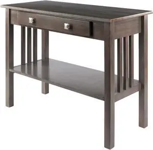 Stafford Console Table Oyster Gray Finish 16033