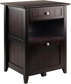 Burke File Cabinet Coffee Finish 23119