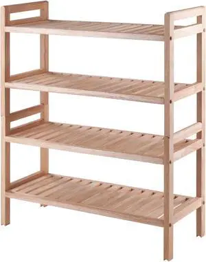 Mercury 2-Pc Stackable Shoe Rack Set