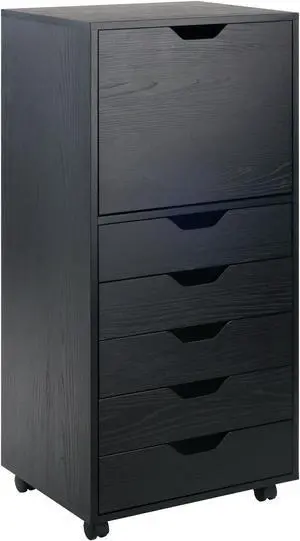 Halifax Cabinet Black Finish 20616