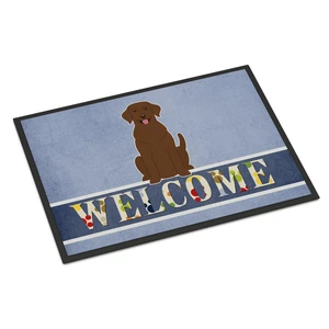 Caroline's Treasures Chocolate Labrador Welcome Doormat 18 x 27 Multicolor Caroline's Treasures Chocolate Labrador Welcome Doormat 18 x 27 Multicolor