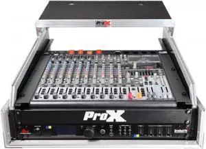 ProX T-2MRSS13ULT 13U Top Mixer/DJ 2U Rack Combo Flight Case W/Laptop Shelf