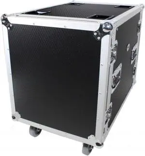 ProX T-12RSS24 12U Space Amp Rack Mount ATA Flight Case 24 Inch Depth W/Casters