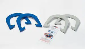 St Pierre Sports Eagle Tournament Horseshoe Set, Blue/Gray