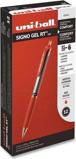 uni-ball Signo Retractable Gel Pen ,PEN,UNI-BLL,GELRT .7,RD