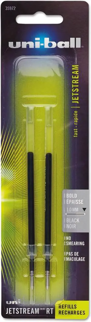 uni-ball Refill for uni-ball JetStream RT Pens ,REFILL,JTSTRM RT BLD,2,BK