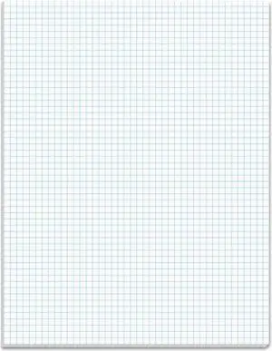 TOPS Quadrille Pads ,PAD,QUADRILLE,5SQ,8.5X11