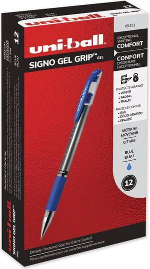 uni-ball Signo GRIP Stick Gel Pen ,PEN,UNI-GEL GRIP,MED,BE