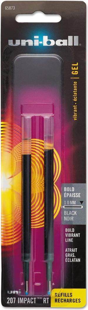 uni-ball Refill for uni-ball Gel 207 IMPACT RT Roller Ball Pens ,REFILL,GEL,IMPCTRT,BK,2PK