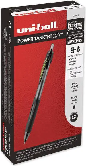 uni-ball Power Tank RT Retractable Ballpoint Pen ,PEN,BPT,PWRTNK RT,BK
