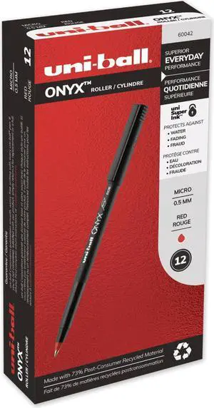uni-ball ONYX Rollerball Pen ,PEN,UNIBALL,ONYX,MICRO,RD