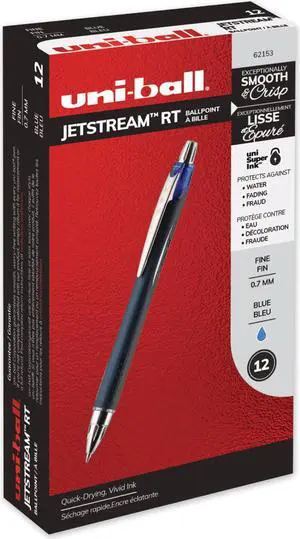 uni-ball Jetstream Retractable Ballpoint Pen ,PEN,JETSTREAM RT FINE,BE