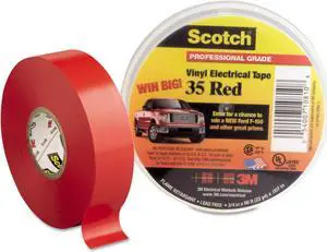 3M Scotch 35 Vinyl Electrical Color Coding Tape ,TAPE,CODING,35 3/4X66,RD