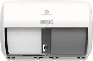 Georgia Pacific Professional Compact Coreless Side-by-Side Double Roll Tissue Dispenser ,DISPENSER,SIDEBYSIDE,WH