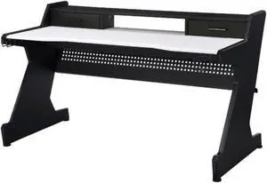 Gaming Table, Black & White Finish