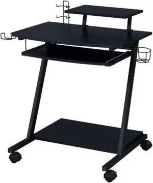 Gaming Table, Black Finish
