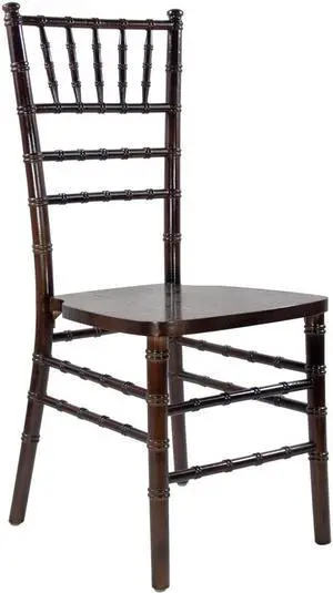 36 Brown Wooden Stackable Traditional Chiavari Chair