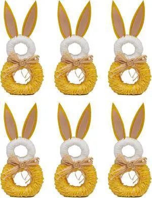 DII Rabbit Napkin Rings (Set of 6)