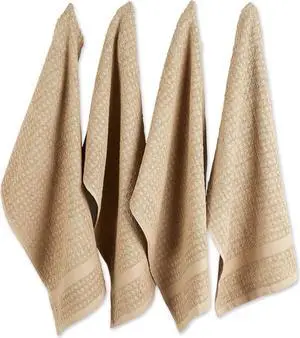 DII Solid Stone Waffle Terry Dishtowel (Set of 4)