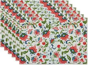 DII Garden Floral Print Outdoor  Placemat (Set of 6)
