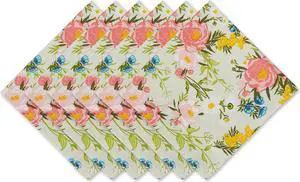 DII Spring Bouquet Printed Napkin (Set of 6)