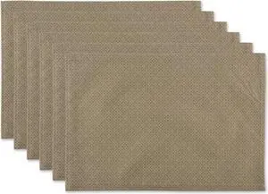 DII Stone Tonal Lattice Print Outdoor  Placemat (Set of 6)