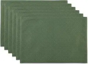DII Artichoke Tonal Lattice Print Outdoor  Placemat (Set of 6)