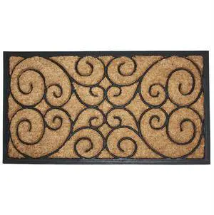 J&M Heavy Orleans Coir Rubber Doormat 18x30