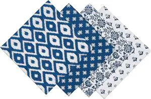 DII Assorted Indigo Prints Napkin (Set of 4)