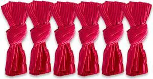 DII Red Satin Knot Np (Set of 6)