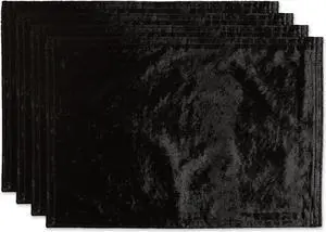 DII Black Velvet Placemat (Set of 4)