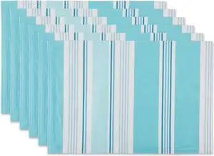 DII Beach House Stripe Print Outdoor  Placemat (Set of 6)