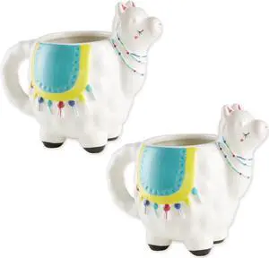 DII Llama Ceramic Mug (Set of 2)