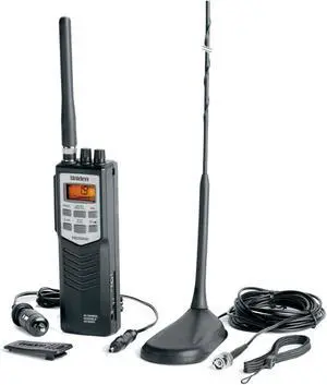 UNIDEN - PRO501TK 40 CHANNEL HANDHELD CB RADIO WITH 10 NOAA WEATHER CHANNELS & MAGNETIC MOUNT ANTENNA
